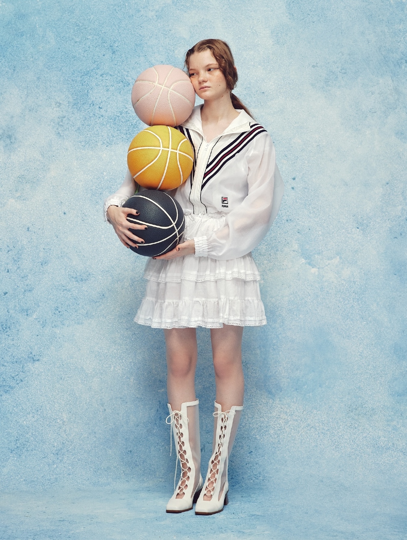 テニス】スクエアドット フレアスコート レディース|FILA